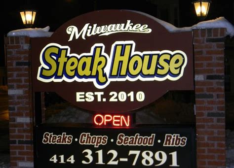 Milwaukee steakhouse - Sides - Milwaukee Steakhouse. Hours: Wed & Thur: 4 - 9pm / Fri & Sat: 4 - 10pm / Sun: 4 - 8pm closed Mon & Tue Reservations Recommended. Get directions.